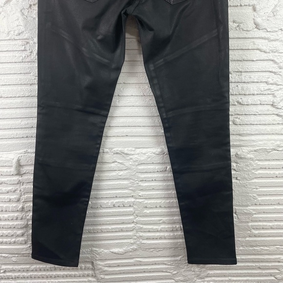Banana Republic Luxe Sateen Coated Black Skinny Jeans Size 25 - Picture 9 of 15